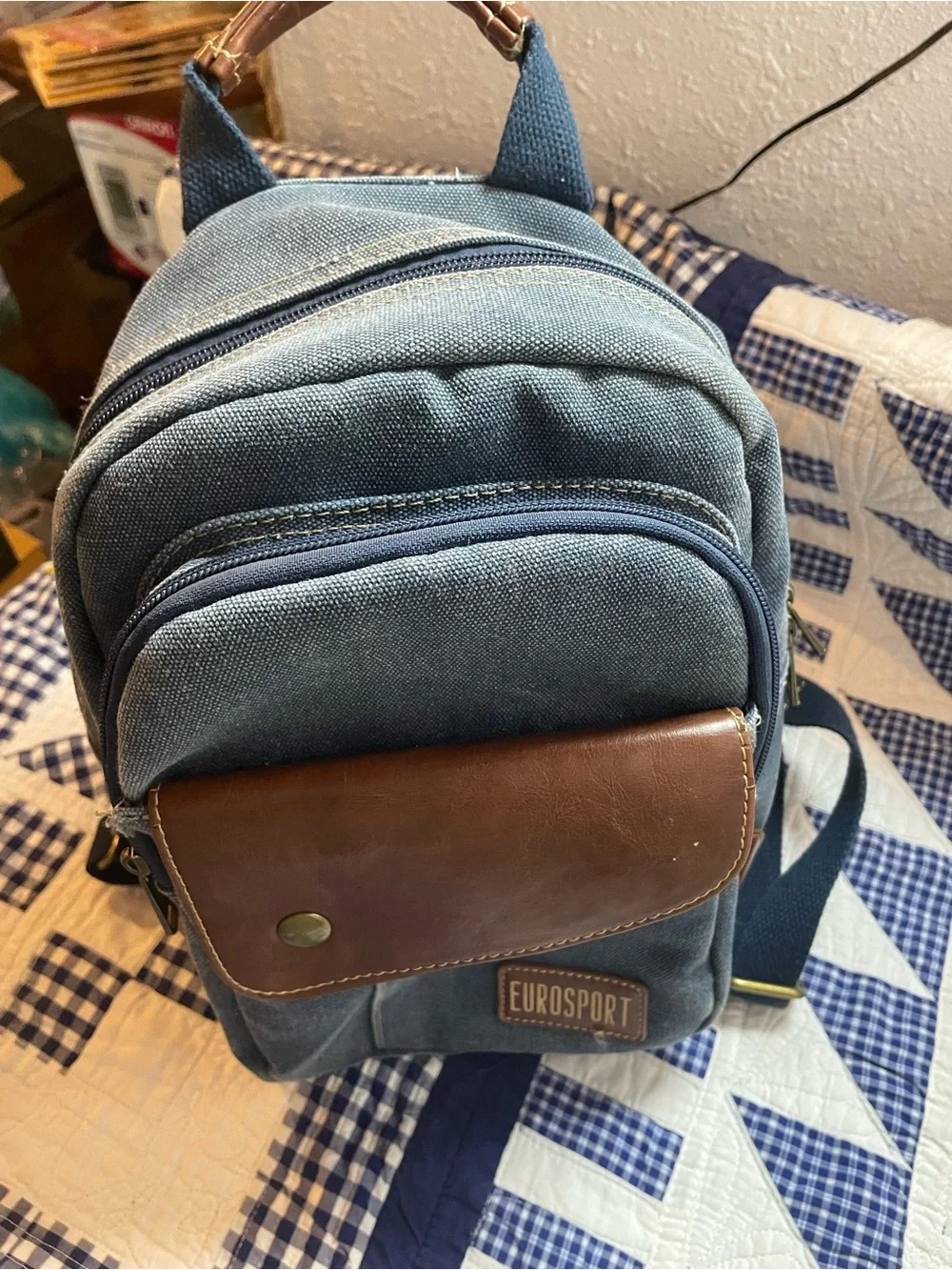Eurosport Canvas Backpack / Sling Bag (Model B426)